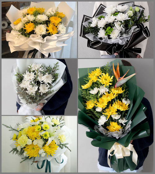 江苏常州钟楼区北港街道白事花束代送